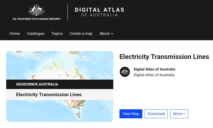 Electricity transmission lines near residential property for due diligence research